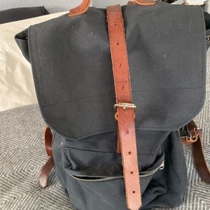 Peg and Awl waxed canvas Roque Backpack